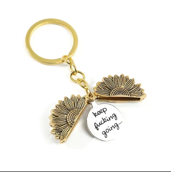 Accessories - New sunflower inspirational keychain